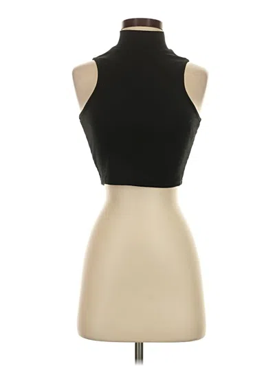 Pre-owned All The Ways Tank Top Black Halter Neckline Tops