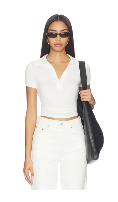 All The Ways Terri Polo Top In White