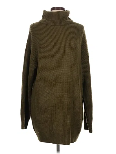 Pre-owned All The Ways Turtleneck Sweater In Green