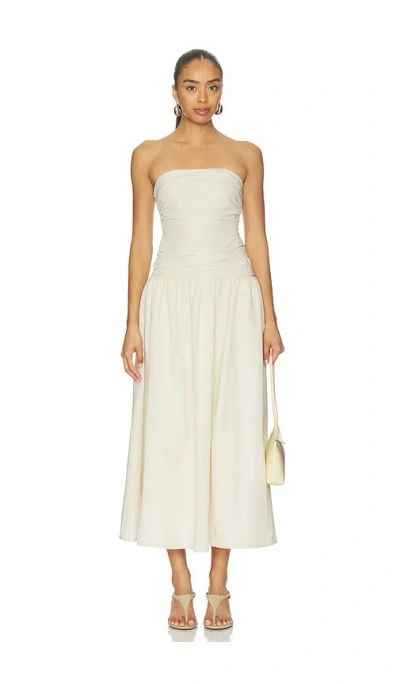 All The Ways Valery Strapless Maxi Dress In White
