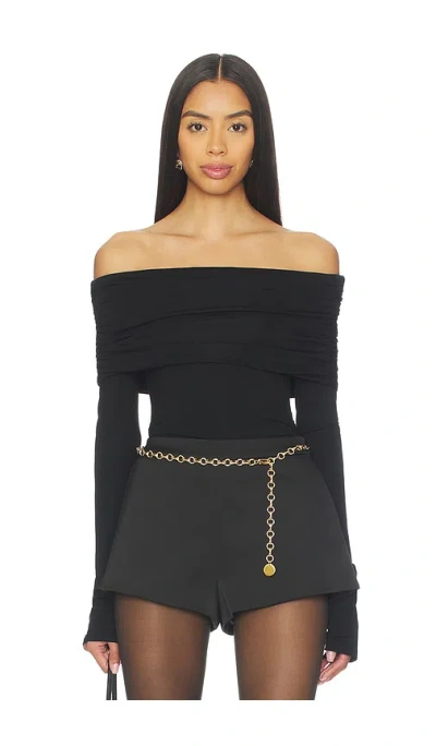 All The Ways Velika Off Shoulder Top In Black