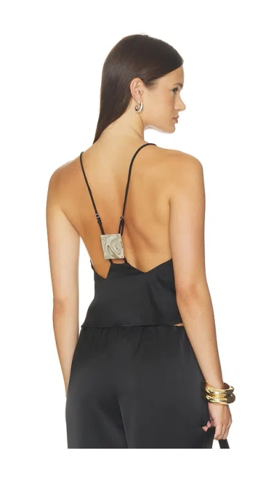 All The Ways X Blake Evin Dean Low Back Top In Black