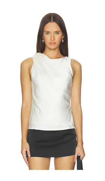 All The Ways X Ivana Ramirez Laney Drape Top In White