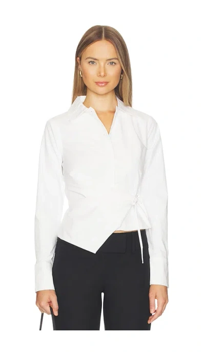 All The Ways Xandra Wrap Top In White