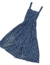 All The Wild Roses Women's Floral Print Sundress In Indigo Flower In Multi