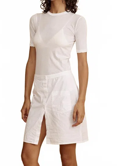All Three Brigette Mini Skirt In White