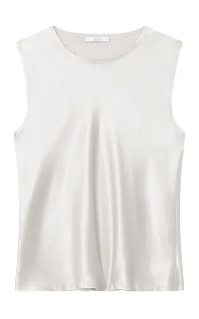 All Three Carine Silk Tank In Off-white