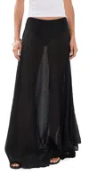 All Three Elysia Boho Midi Skirt In Black