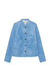 All Three Emanuelle Leather Jacket In Blue