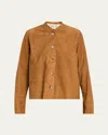 All Three Emanuelle Suede Jacket In Brown