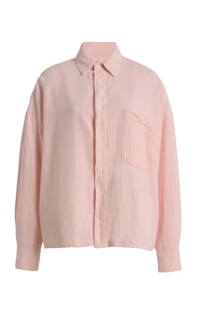 All Three Erin Button-down Shirt In Pink