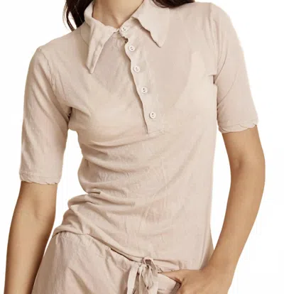 All Three Katie Polo In Bone In Neutral