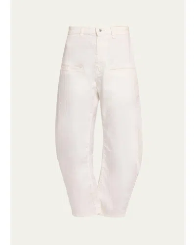 All Three Kenny Barrel-leg Pants In Chalk