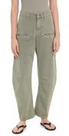 All Three Kenny Cotton Barrel-leg Pants In Green
