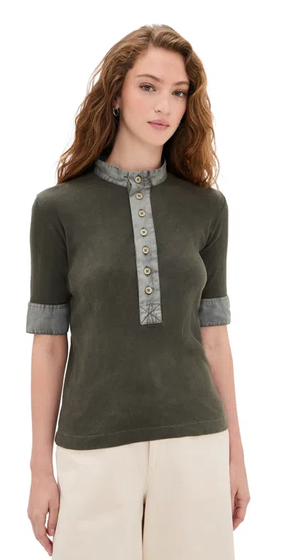 All Three Maria Shirt Army Green
