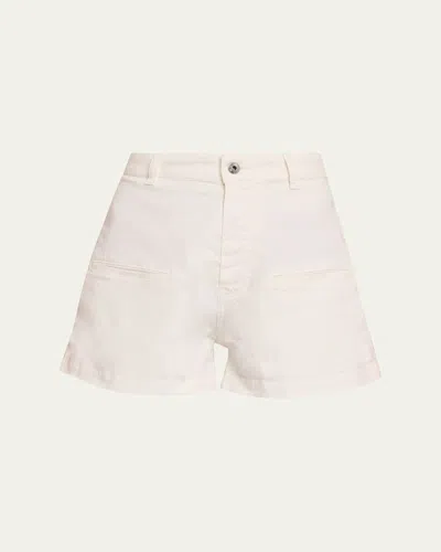 All Three Mary Twill Shorts In White