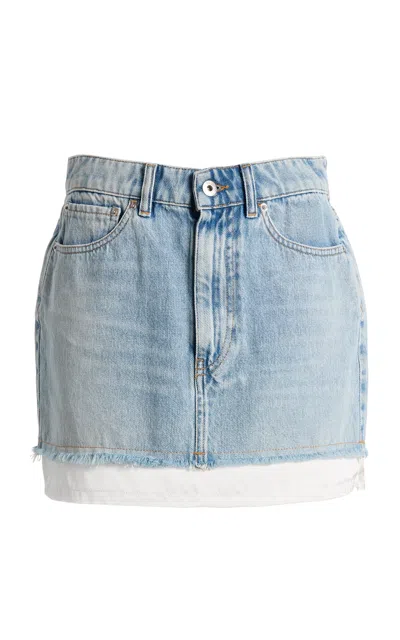 All Three Nyra Denim Mini Skirt In Blue