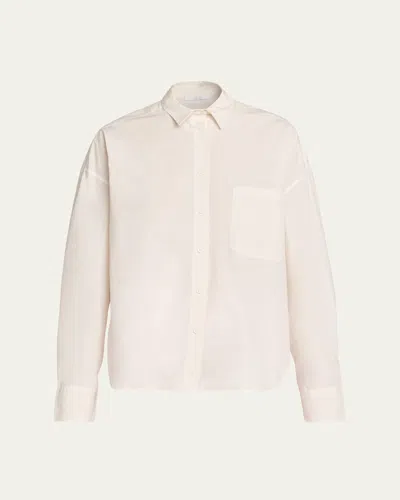 All Three Ona Oversized Poplin Shirt In Neutral