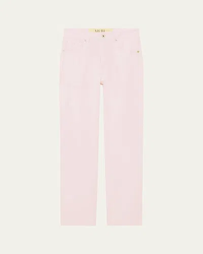 All Three Tanya Straight-leg Jeans In Pink