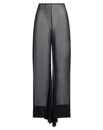 All Three Woman Pants Black Size M Silk