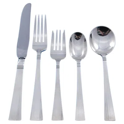 Pre-owned Allan Adler Sunset By  Sterling Silver Flatware Set 8 Service 40 Pieces Dinner