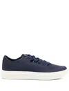 Allbirds Womens Deep Vy Piper 2 Blizzard Logo-embroidered Organic-cotton Canvas Low-top Trainers In Blue