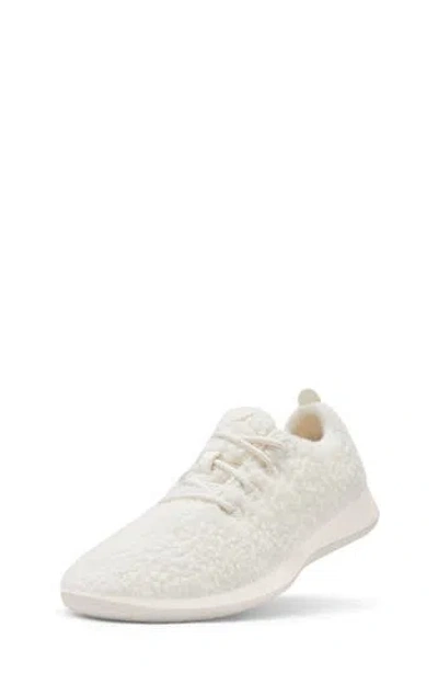 Allbirds Kids' Sm Wool Runner Fluff Sneaker In White