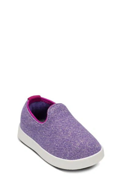 Allbirds Kids' Wool Lounger Slip-on Shoe In Chia Purple Blizzard