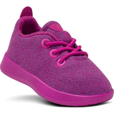 Allbirds Kids' Wool Runner Sneaker In Bloom Pink/bloom Pink