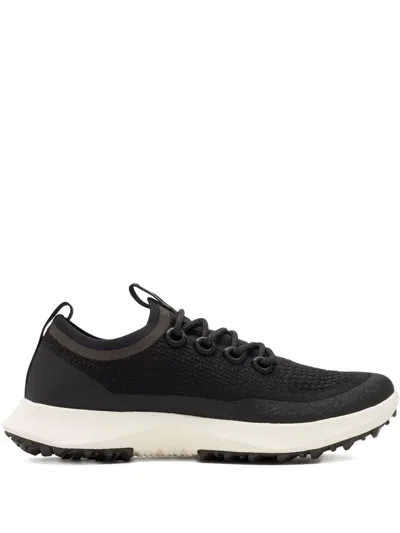 Allbirds Knitted Lace-up Sneakers In Black