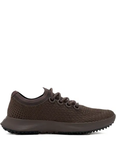 Allbirds Knitted Lace-up Sneakers In Brown