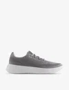 Allbirds Mens Medium Grey Tree Runner Go Blizzard Logo-embroidered Organic-cotton Canvas Low-top Tra In Gray
