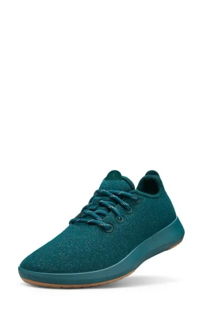 Allbirds Mizzles Wool Water Repellent Running Sneaker In Deep Emerald