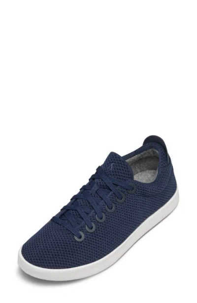 Allbirds Womens Deep Vy Piper 2 Blizzard Logo-embroidered Organic-cotton Canvas Low-top Trainers In Blue