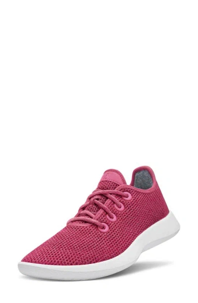 Allbirds Tree Runner Sneaker In Lux Pink/ Blizzard