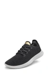 Allbirds Wool Runner Contrast-sole Wool Low-top Trainers In Natural Black/grey/blizzard