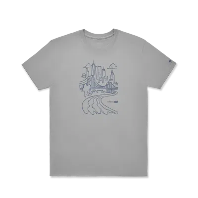 Allbirds Unisex Organic Cotton Graphic Tee In Medium Grey/stormy Grey - Nyc