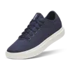 Allbirds Womens Deep Vy Piper 2 Blizzard Logo-embroidered Organic-cotton Canvas Low-top Trainers In Blue