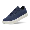 Allbirds Womens Deep Vy Piper 2 Blizzard Logo-embroidered Organic-cotton Canvas Low-top Trainers In Blue