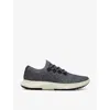 Allbirds Womens  Wool Dasher 2 Mizzle Woven Low-top Trainers In Dark Gry Arid Beige
