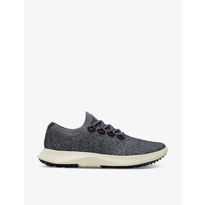 Allbirds Womens  Wool Dasher 2 Mizzle Woven Low-top Trainers In Dark Gry Arid Beige