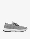 Allbirds Womens Blizzard And Black Tree Dasher 2 Fsc-certified Eucalyptus Tree-fibre Low-top Trainer In Gray