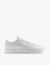 Allbirds Womens Blizzard Piper 2 Blizzard Logo-embroidered Organic-cotton Canvas Low-top Trainers In White