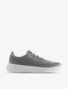 Allbirds Womens Medium Grey Tree Runner Go Blizzard Logo-embroidered Organic-cotton Canvas Low-top T In Light Grey