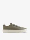 Allbirds Womens Rugged Green Piper 2 Blizzard Logo-embroidered Organic-cotton Canvas Low-top Trainer
