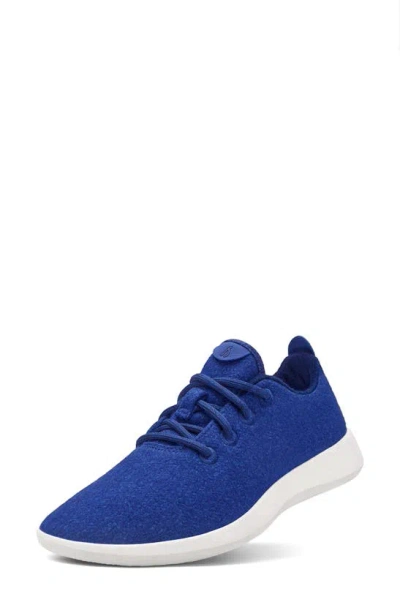 Allbirds Wool Runner Sneaker In Hazy Cobalt/blizzard