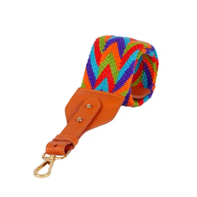 Allbyb Women's Wayuu Bag Strap - Orange Blue Red Green