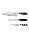 All-clad 3 Pc Knife Set In Black