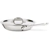 All-clad 10-inch Brushed Stainless Steel Fry Pan With Lid In Stainless