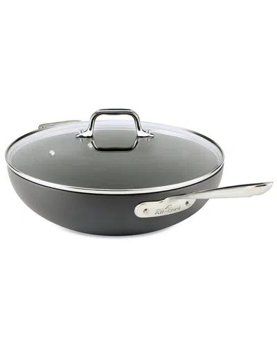 All-clad 12in Non Stick Chef Pan With Lid In Black